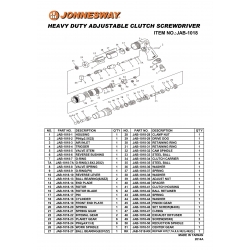 Wkrętarka pneumatyczna 1/4'' 800 obrotów/min. lewo-prawo JAB-1018 Jonnesway