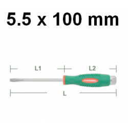 Wkrętak ślusarski do pobijania płaski 5.5 x 100mm D70S5100 Jonnesway