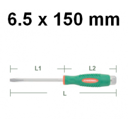 Wkrętak ślusarski do pobijania płaski 6.5 x 150mm D70S6150 Jonnesway