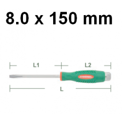 Wkrętak ślusarski do pobijania płaski 8.0 x 150mm D70S8150 Jonnesway