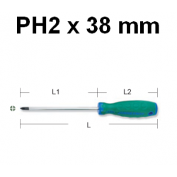 Wkrętak krzyżakowy PH2 x 38mm D71P238 Jonnesway