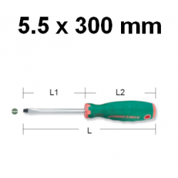 Wkrętak płaski 5.5 x 300mm D71S5300 Jonnesway