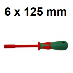 Wkrętak izolowany nasadowy 6 x 125mm DV41M6 Jonnesway