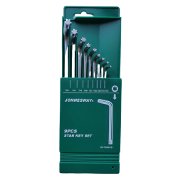 Zestaw 9szt. kluczy wpustowych TORX giętych T10-T50 H07M09S Jonnesway