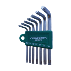 Zestaw 7szt. kluczy wpustowych TORX giętych T10-T40 H08M07S Jonnesway