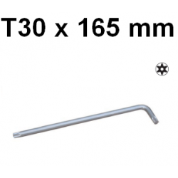 Klucz wpustowy TORX gięty bardzo długi z otworem T30 x 165mm H08ST30165 Jonnesway