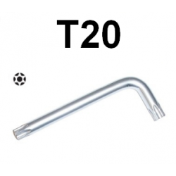 Klucz wpustowy TORX gięty z otworem T20 H08ST20 Jonnesway