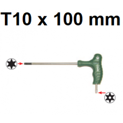 Klucz wpustowy TORX gięty z uchwytem T10 x 100mm H10MT10100 Jonnesway