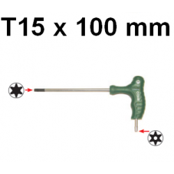 Klucz wpustowy TORX gięty z uchwytem T15 x 100mm H10MT15100 Jonnesway