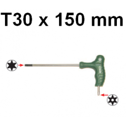 Klucz wpustowy TORX gięty z uchwytem T30 x 150mm H10MT30150 Jonnesway