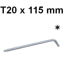Klucz wpustowy TORX gięty bardzo długi T20 x 115mm H12S20115 Jonnesway