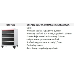 Zestaw 15szt. mebli warsztatowych QS17015 Quatros