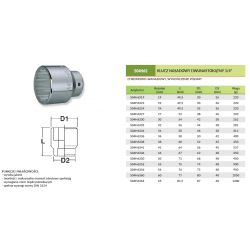 Nasadka 3/4'' 12-kątna 56mm S04H6356 Jonnesway