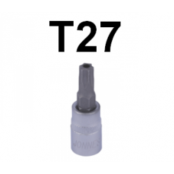 Bit TORX z otworem T27 x 58mm z nasadką 1/4'' S08H227 Jonnesway