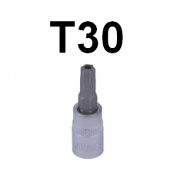 Bit TORX z otworem T30 x 58mm z nasadką 1/4'' S08H230 Jonnesway