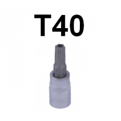 Bit TORX z otworem T40 x 58mm z nasadką 1/4'' S08H240 Jonnesway