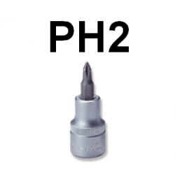 Bit krzyżakowy PH2 x 37mm z nasadką 1/4'' S11H202 Jonnesway