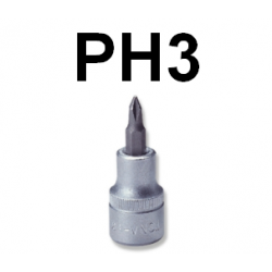 Bit krzyżakowy PH3 x 37mm z nasadką 1/4'' S11H203 Jonnesway