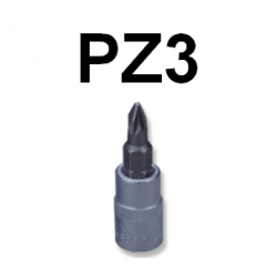 Bit krzyżakowy PZ3 x 37mm z nasadką 1/4'' S12H203 Jonnesway