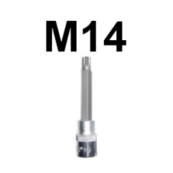 Bit SPLINE M14 x 100mm z nasadką 1/2'' S64H4214 Jonnesway