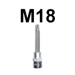 Bit SPLINE M18 x 100mm z nasadką 1/2'' S64H4218 Jonnesway
