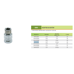 Adapter 3/8'' x 6-kąt 10mm S44H3210 Jonnesway