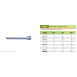 Przedłużka WOBBLE 1/2'' L=250mm S21H41250 Jonnesway