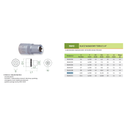 Nasadka 1/4'' E10 S06H210 Jonnesway