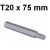 Bit 10mm TORX T20 x 75mm D175T20 Jonnesway