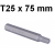 Bit 10mm TORX T25 x 75mm D175T25 Jonnesway