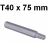 Bit 10mm TORX T40 x 75mm D175T40 Jonnesway