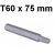 Bit 10mm TORX T60 x 75mm D175T60 Jonnesway