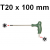 Klucz wpustowy TORX gięty z uchwytem T20 x 100mm H10MT20100 Jonnesway