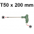 Klucz wpustowy TORX gięty z uchwytem T50 x 200mm H10MT50200 Jonnesway