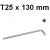 Klucz wpustowy TORX gięty bardzo długi T25 x 130mm H12S25130 Jonnesway