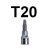 Bit TORX T20 x 37mm z nasadką 1/4'' S07H220 Jonnesway