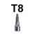 Bit TORX T8 x 37mm z nasadką 1/4'' S07H208 Jonnesway