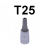 Bit TORX z otworem T25 x 58mm z nasadką 1/4'' S08H225 Jonnesway