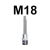 Bit SPLINE M18 x 100mm z nasadką 1/2'' S64H4218 Jonnesway