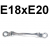 Klucz oczkowy przegubowy E18 x E20 W24E1820