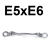 Klucz oczkowy przegubowy E5 x E6 W24E0506