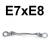 Klucz oczkowy przegubowy E7 x E8 W24E0708