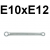 Klucz oczkowy E-TORX  E10 x E12 W291012 Jonnesway