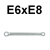 Klucz oczkowy E-TORX  E6 x E8 W290608 Jonnesway