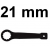 Klucz oczkowy udarowy 21mm W72121 Jonnesway