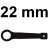 Klucz oczkowy udarowy 22mm W72122 Jonnesway