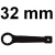 Klucz oczkowy udarowy 32mm W72132 Jonnesway