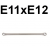 Klucz oczkowy bardzo długi E11 x E12 W961112 Jonnesway