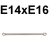 Klucz oczkowy bardzo długi E14 x E16 W961416 Jonnesway