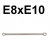 Klucz oczkowy bardzo długi E8 x E10 W960810 Jonnesway